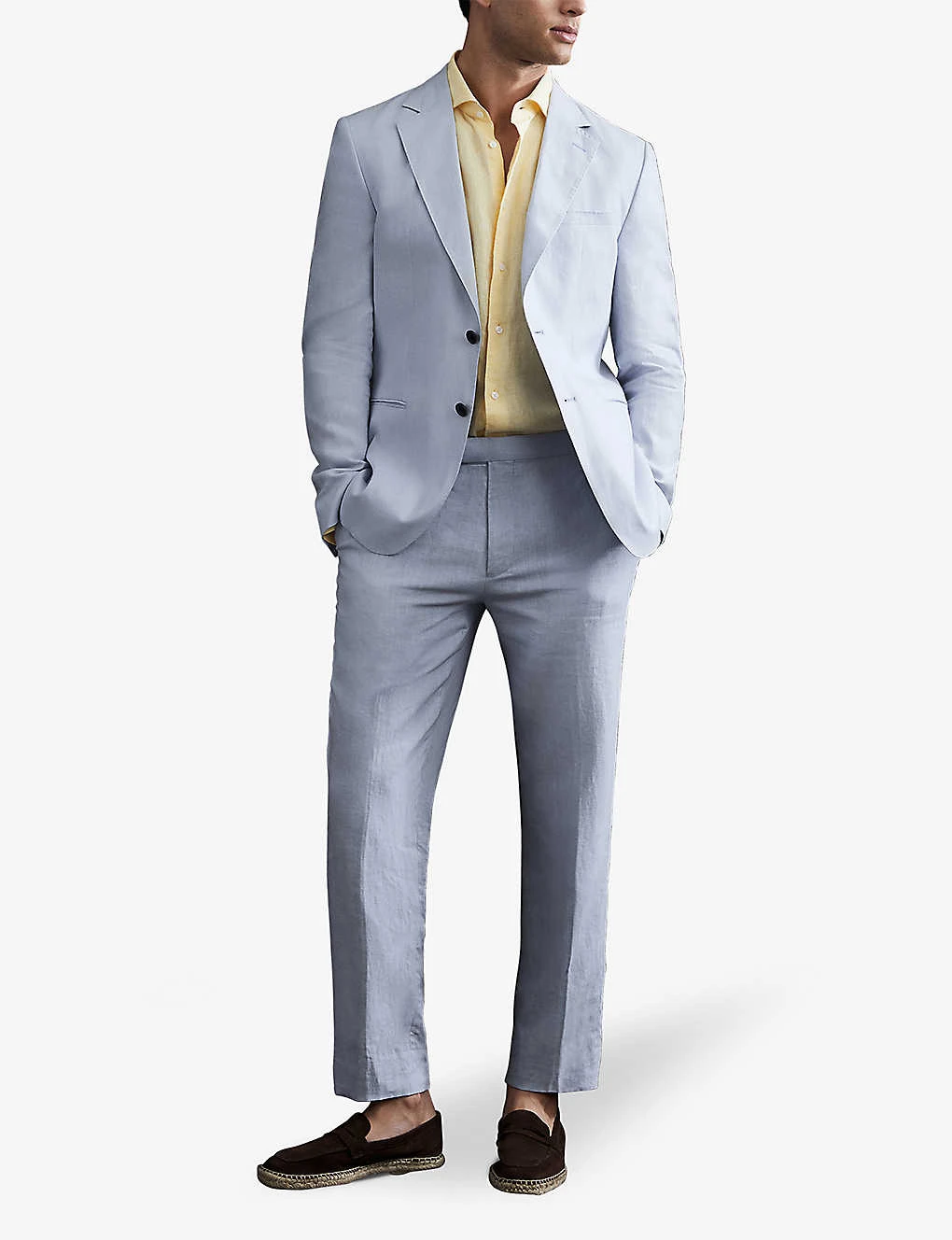 Reiss Ruban Cutaway-collar Regular-fit Linen Shirt 2 Reiss Ruban Cutaway-collar Regular-fit Linen Shirt - Image 2