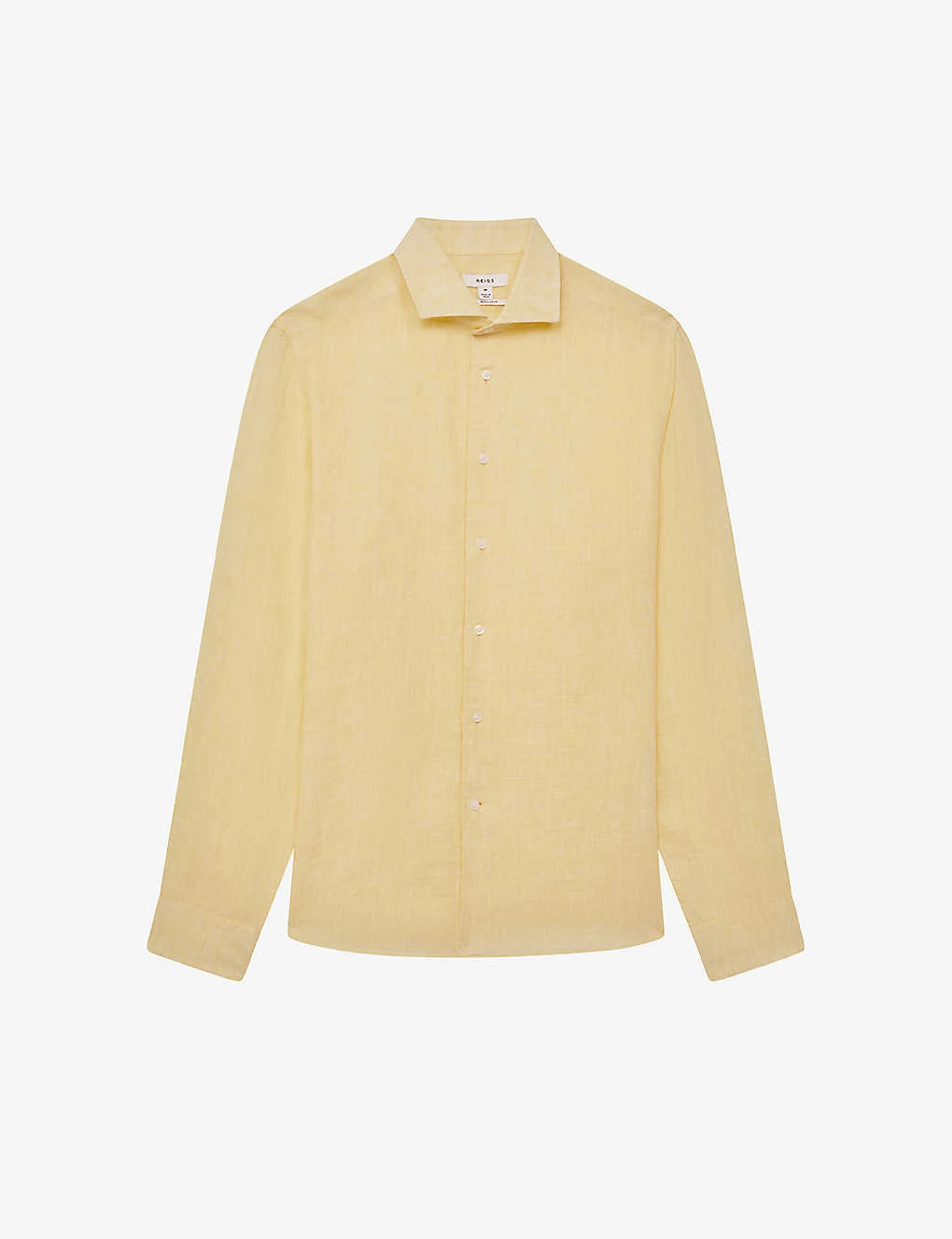 Reiss Ruban Cutaway-collar Regular-fit Linen Shirt 1 Reiss Ruban Cutaway-collar Regular-fit Linen Shirt