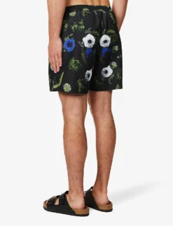 Sunspel Floral-print Mid-rise Recycled-polyester Swim Shorts 8 Sunspel Floral-print Mid-rise Recycled-polyester Swim Shorts -Falkeis Store R04181919 SEAMOSSPRINT ALT03