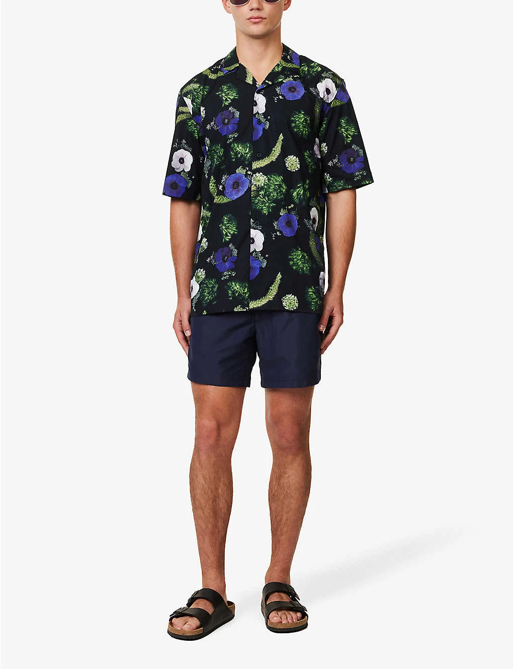 Sunspel Floral-print Short-sleeved Cotton-poplin Shirt 2 Sunspel Floral-print Short-sleeved Cotton-poplin Shirt - Image 2