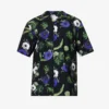 Sunspel Floral-print Short-sleeved Cotton-poplin Shirt