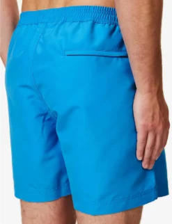 Sunspel Drawstring-waist Mid-rise Recycled-polyester Swim Shorts -Falkeis Store R04181934 TURQUOISE ALT04