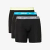 Nike Pack Of Three Logo-waistband Stretch-cotton Boxers