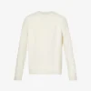 Prada Brand-embroidered Relaxed-fit Wool And Cashmere-blend Jumper