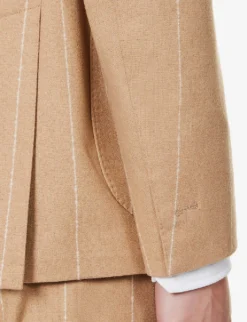 ELEVENTY Regular-fit Drawstring-waistband Wool Suit -Falkeis Store R04187218 CAMEL ALT06