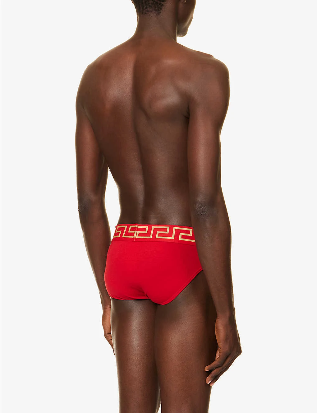 Versace Logo-waistband Low-rise Stretch-cotton Briefs 3 Versace Logo-waistband Low-rise Stretch-cotton Briefs - Image 3