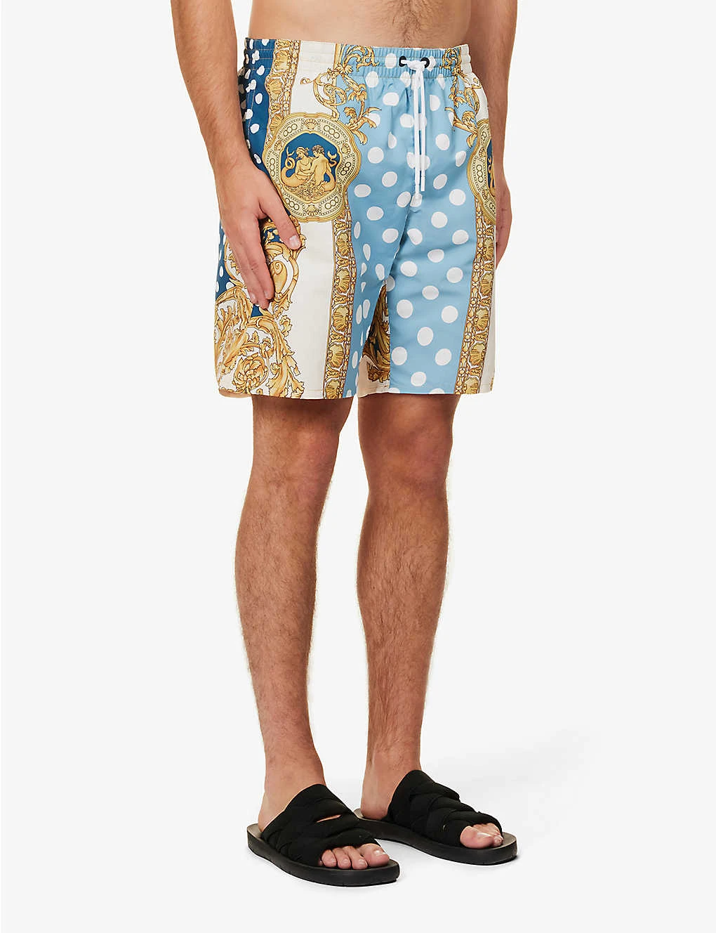 Versace Graphic-print Slip-pocket Regular-fit Swim Shorts 3 Versace Graphic-print Slip-pocket Regular-fit Swim Shorts - Image 3