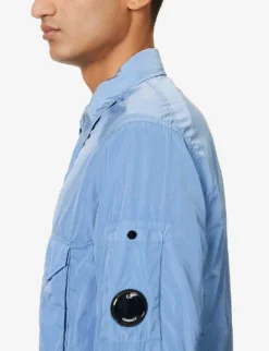 Chrome-R Lens-compartment Regular-fit Shell Hooded Overshirt -Falkeis Store R04189377 RIVIERA ALT04