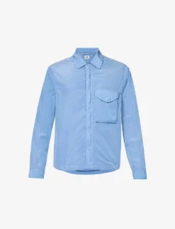 Chrome-R Lens-compartment Regular-fit Shell Hooded Overshirt