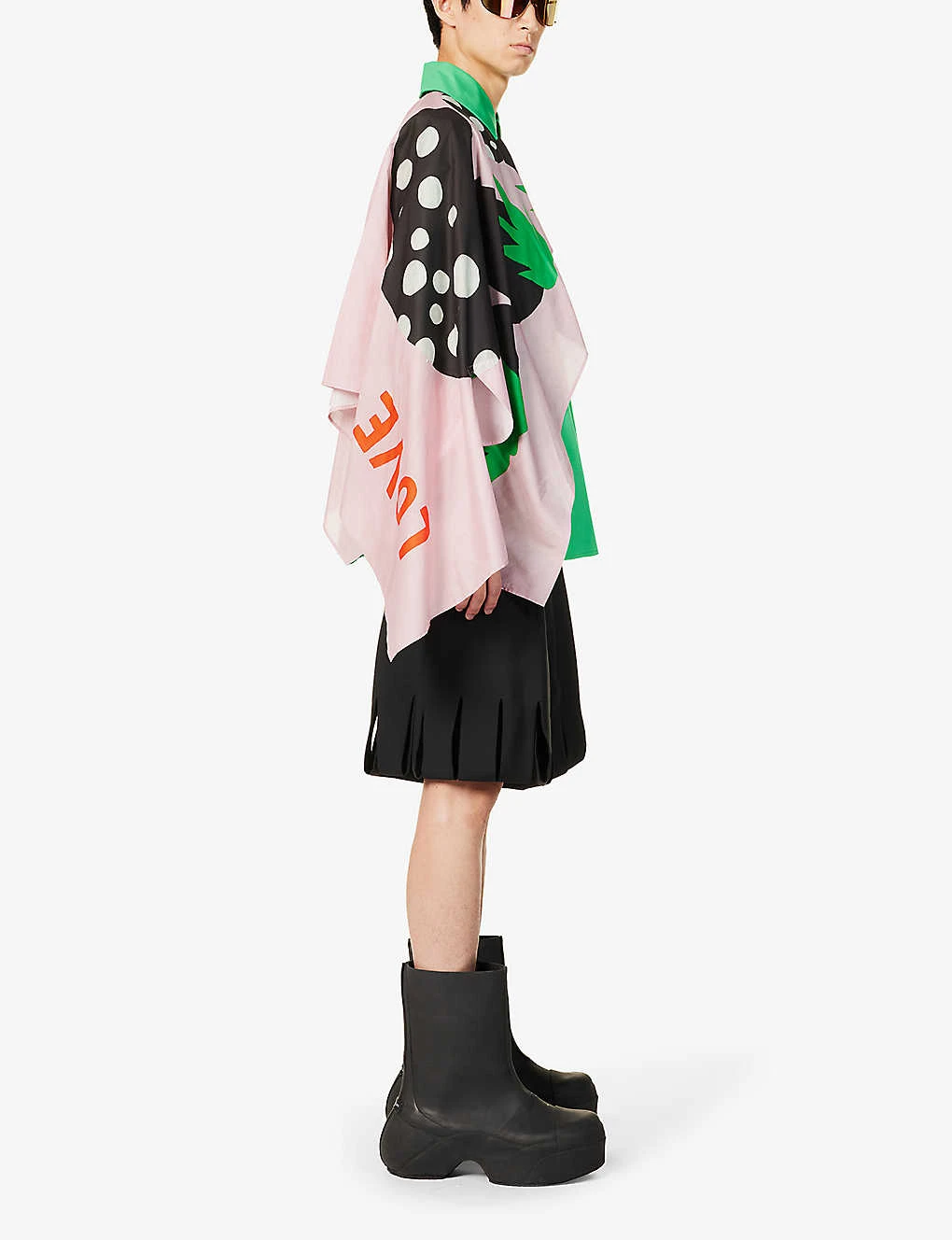 Painting Asymmetric-panel Regular-fit Cotton-poplin Shirt 2 Painting Asymmetric-panel Regular-fit Cotton-poplin Shirt - Image 2