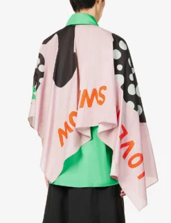 Painting Asymmetric-panel Regular-fit Cotton-poplin Shirt 8 Painting Asymmetric-panel Regular-fit Cotton-poplin Shirt -Falkeis Store R04190819 FERNGREEN ALT03