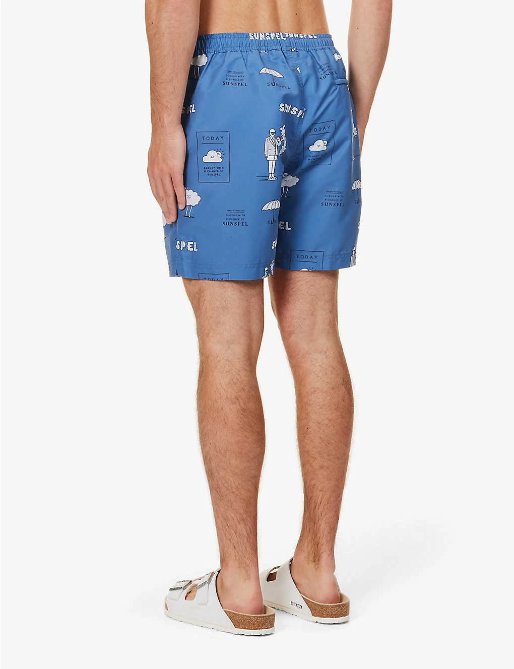 Sunspel Forecast Logo-pattern Recycled-polyester Swim Shorts 4 Sunspel Forecast Logo-pattern Recycled-polyester Swim Shorts - Image 4