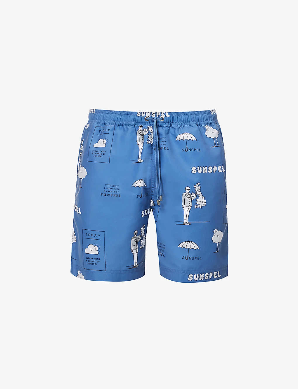 Sunspel Forecast Logo-pattern Recycled-polyester Swim Shorts 1 Sunspel Forecast Logo-pattern Recycled-polyester Swim Shorts