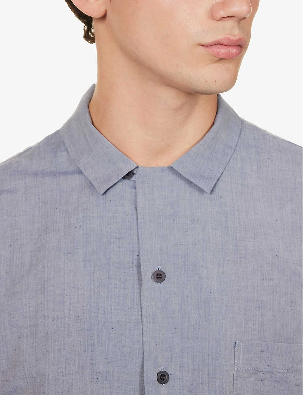 Sunspel Camp-collar Short-sleeved Cotton-blend Shirt 5 Sunspel Camp-collar Short-sleeved Cotton-blend Shirt - Image 5