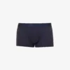 Sunspel Pack Of Two Elasticated-waistband Mid-rise Stretch-cotton Trunks