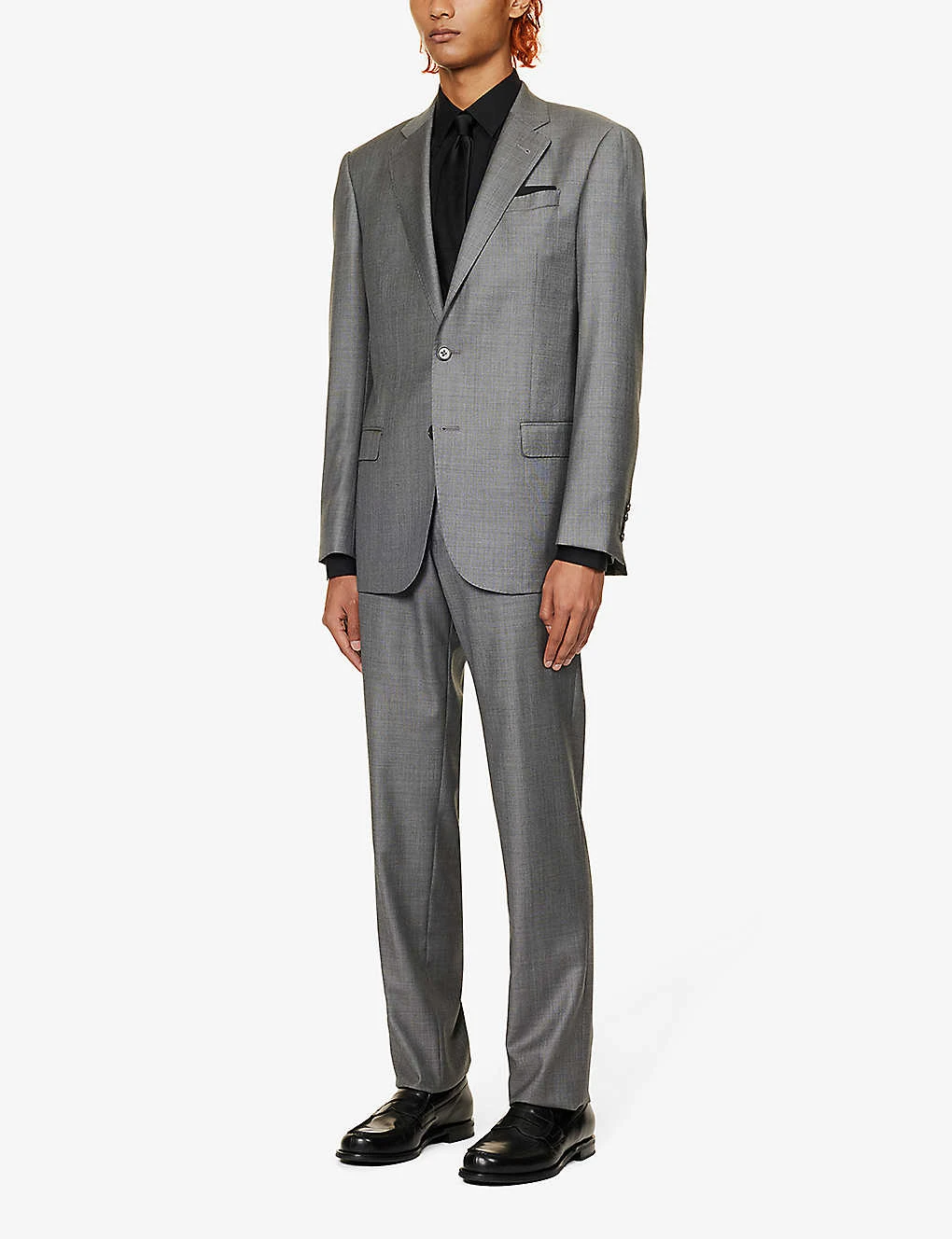 Emporio Armani Single-breasted Regular-fit Wool Suit 3 Emporio Armani Single-breasted Regular-fit Wool Suit - Image 3