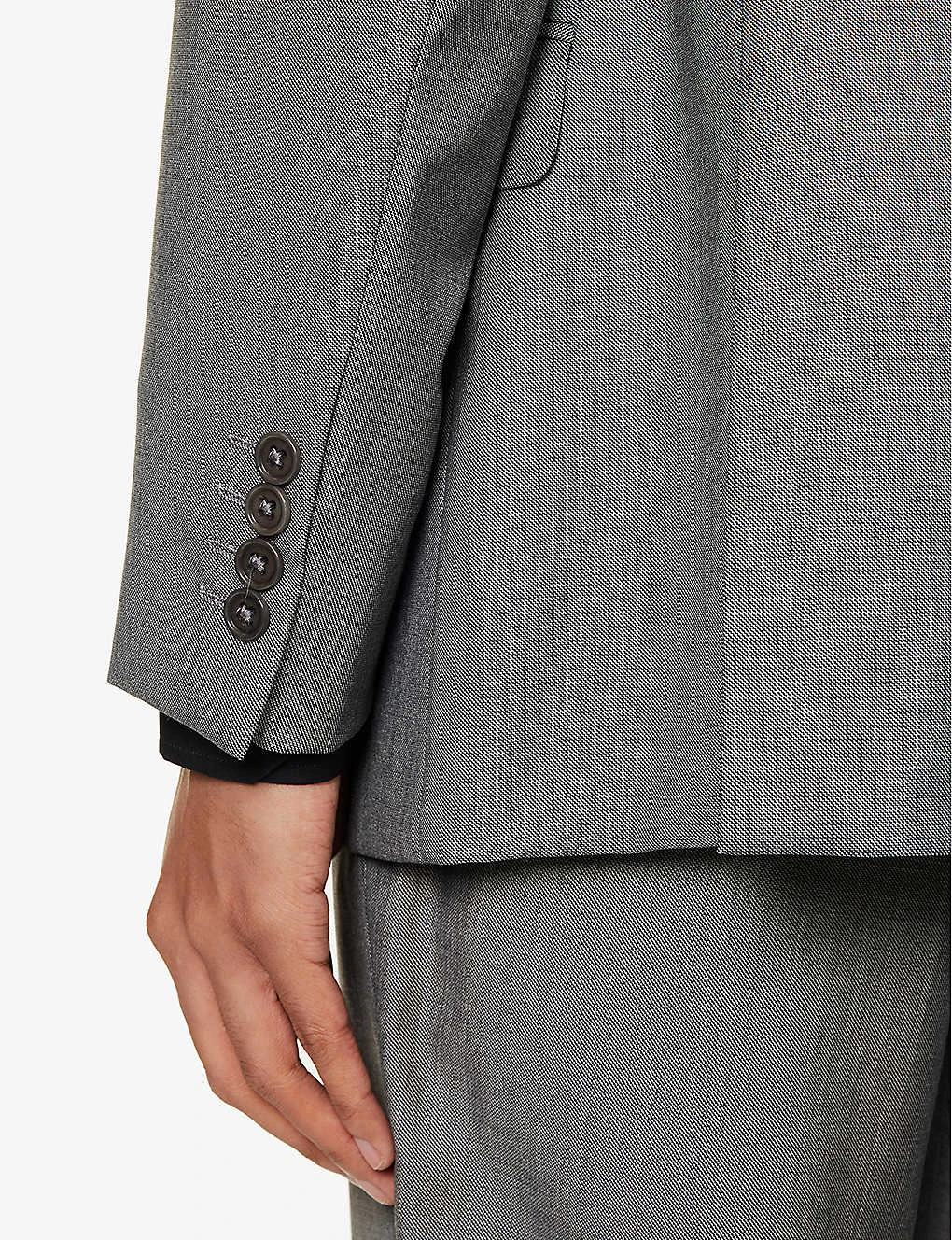 Emporio Armani Single-breasted Regular-fit Wool Suit 6 Emporio Armani Single-breasted Regular-fit Wool Suit - Image 6