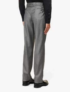 Emporio Armani Single-breasted Regular-fit Wool Suit 15 Emporio Armani Single-breasted Regular-fit Wool Suit -Falkeis Store R04196981 GRIGIOSCURO ALT07