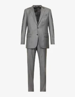 Emporio Armani Single-breasted Regular-fit Wool Suit