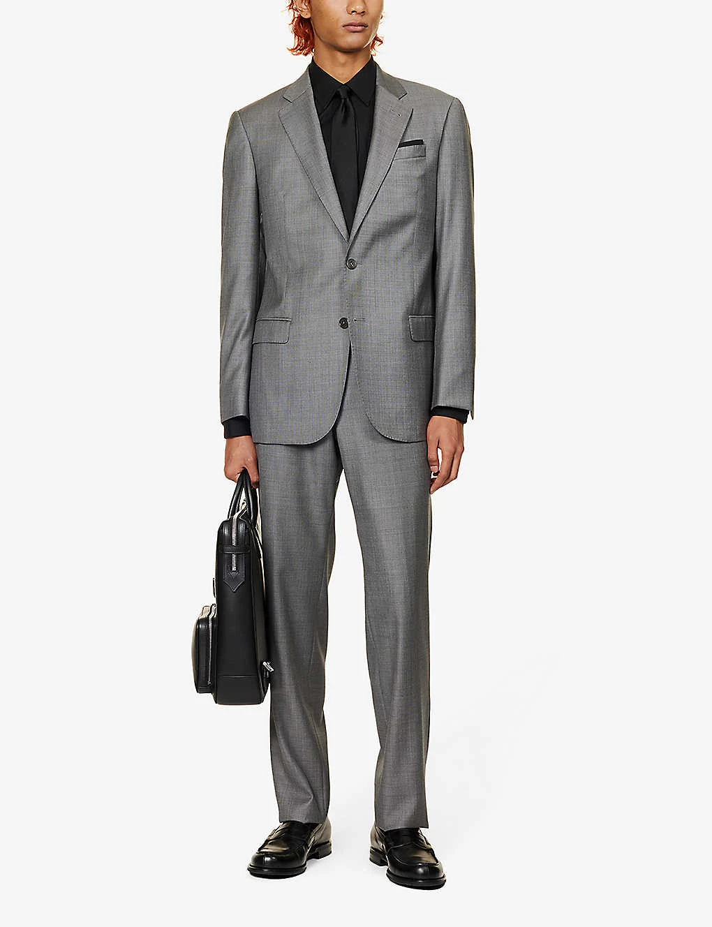 Emporio Armani Spread-collar Regular-fit Stretch-cotton Shirt 2 Emporio Armani Spread-collar Regular-fit Stretch-cotton Shirt - Image 2