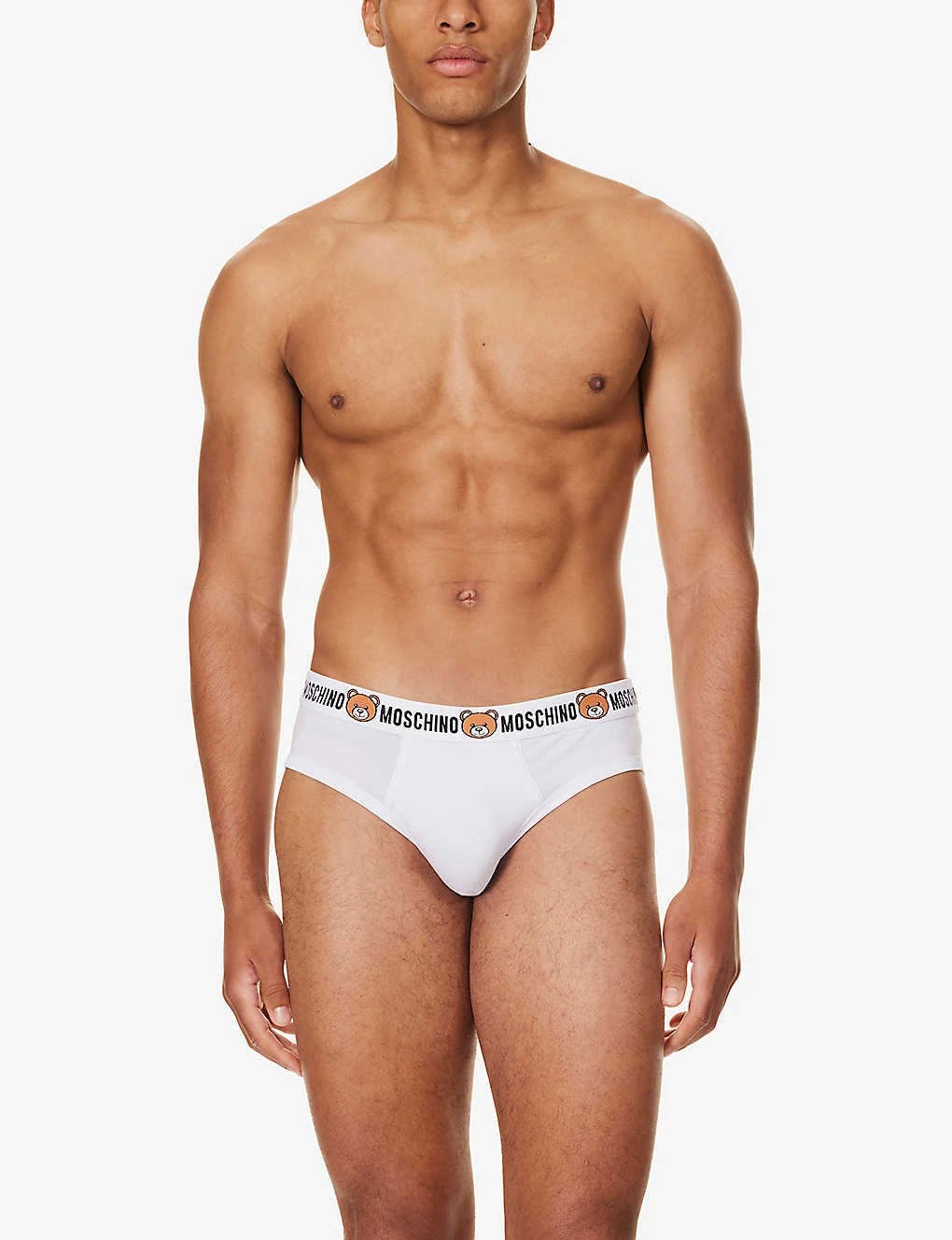 MOSCHINO Pack Of Two Logo-waistband Stretch-cotton Briefs 2 MOSCHINO Pack Of Two Logo-waistband Stretch-cotton Briefs - Image 2