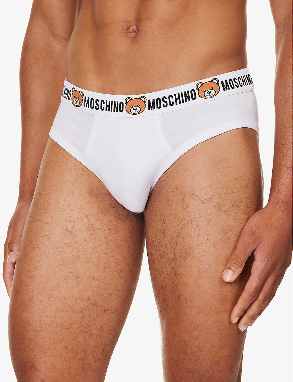 MOSCHINO Pack Of Two Logo-waistband Stretch-cotton Briefs 4 MOSCHINO Pack Of Two Logo-waistband Stretch-cotton Briefs - Image 4