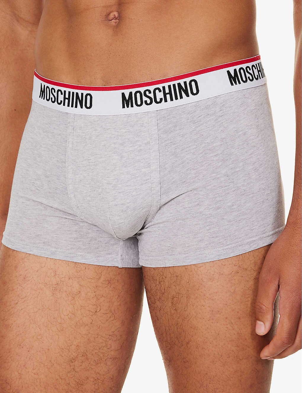 MOSCHINO Branded-waistband Pack Of Two Stretch-cotton Trunks 4 MOSCHINO Branded-waistband Pack Of Two Stretch-cotton Trunks - Image 4
