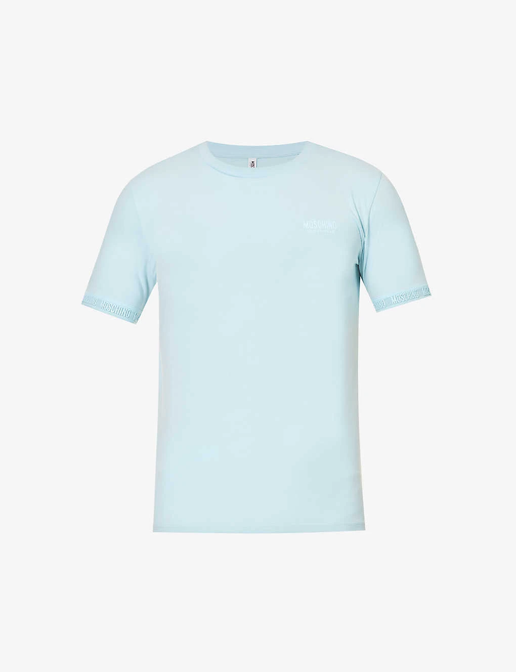 MOSCHINO Logo-appliqué Regular-fit Stretch-cotton T-shirt 1 MOSCHINO Logo-appliqué Regular-fit Stretch-cotton T-shirt