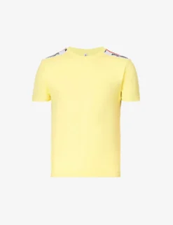 MOSCHINO Logo-tape Stretch-cotton T-shirt