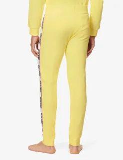MOSCHINO Brand-tape Slip-pocket Stretch-cotton Jogging Bottoms 8 MOSCHINO Brand-tape Slip-pocket Stretch-cotton Jogging Bottoms -Falkeis Store R04199712 YELLOW21 ALT03