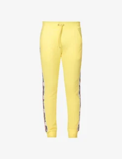 MOSCHINO Brand-tape Slip-pocket Stretch-cotton Jogging Bottoms