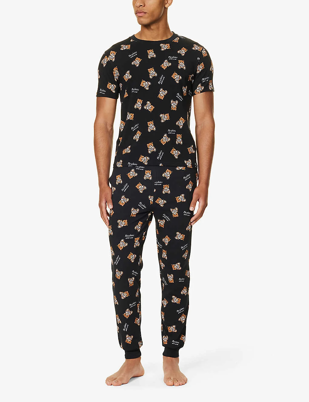 MOSCHINO Bear-motif Crewneck Stretch-cotton T-shirt 2 MOSCHINO Bear-motif Crewneck Stretch-cotton T-shirt - Image 2