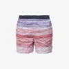 Missoni Stripe-pattern Brand-patch Swim Shorts