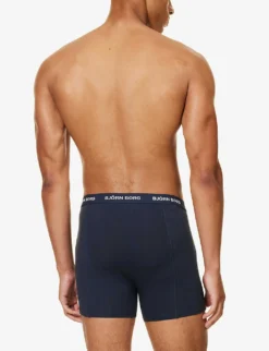 Bjorn Borg Pack Of Three Branded-waistband Stretch-cotton Boxers -Falkeis Store R04202557 MULTIPACK1 ALT02