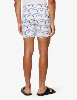 ORLEBAR BROWN Graphic-print Branded-hardware Swim Shorts -Falkeis Store R04206173 007OCTOPUSSYREPEAT ALT03