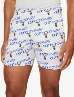 ORLEBAR BROWN Graphic-print Branded-hardware Swim Shorts -Falkeis Store R04206173 007OCTOPUSSYREPEAT ALT04